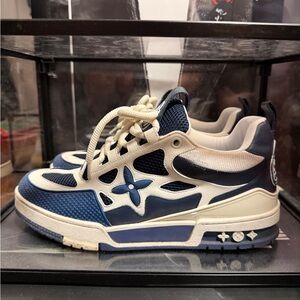 Louis Vuitton Skate Shoes Navy Blue Mens Sz 8/41